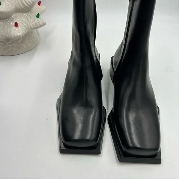 Men’s Sunni Sunni block heel leather boots size 6, made in Portugal Men main image 4